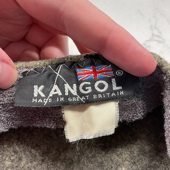 Vintage Kangol Peaky Blinders Style Flat Cap Made in Great Britain Wool Grey - Picture 6 of 10